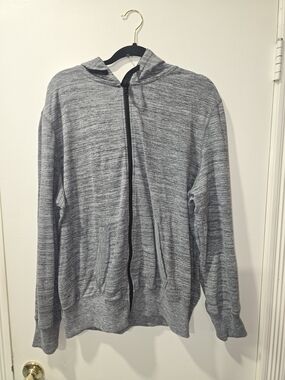 OP Men's/Women's Heather Gray Full-Zip Hooded Sweatshirt Jacket